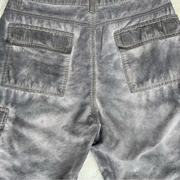 Reworked Y2K Black Grey Gorpcore Utility Ripstop Cargo Shorts Upcycled - Picture 6 of 6
